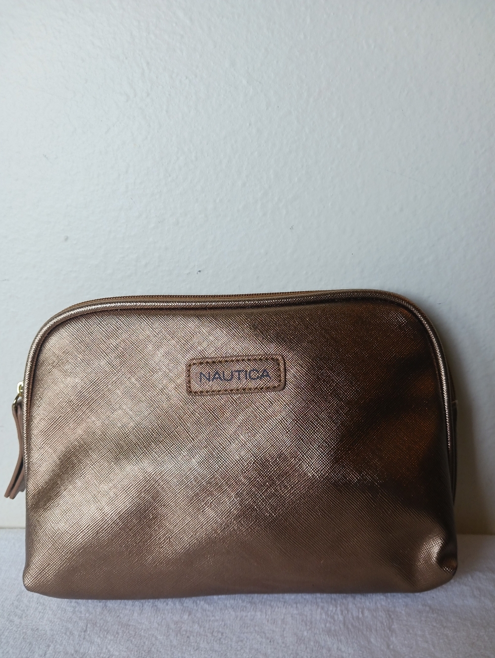 Nautica Men's Metallic Bronze Toiletry Pouch